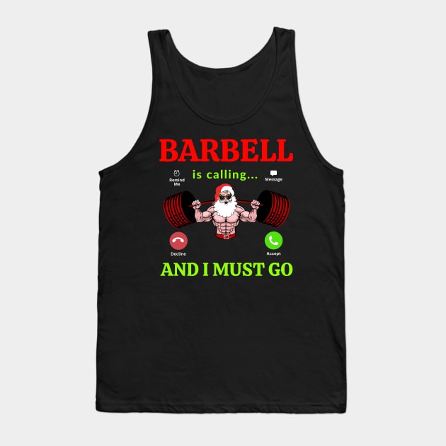 Barbell Tank Top by AniTeeCreation